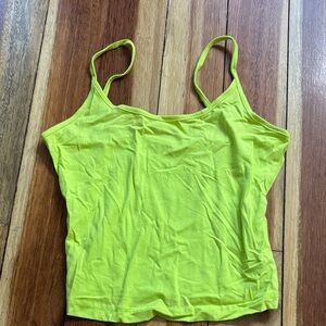 SHEIN Neon Yellow Spaghetti Strap Top